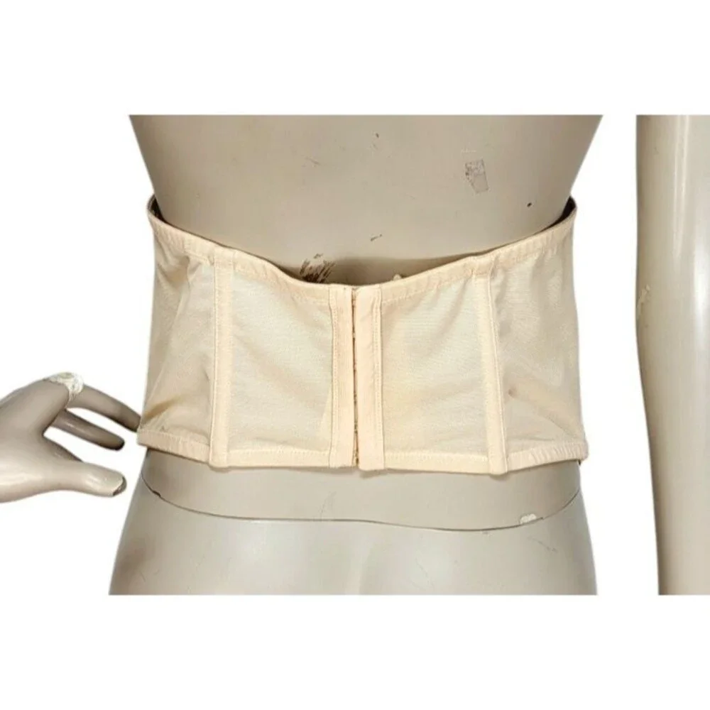 Cacique Renaissance Romantic Floral Lace Ribbon Lace-Up Waist Corset Belt 14/16